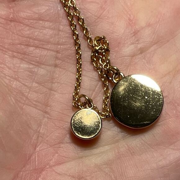 Kate Spade Necklace – Gold-Tone – Blue Spade Enamel + Rhinestone – GUC - Picture 4 of 7